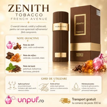 Parfum Zenith Tobacco Eau de Parfum 100ml, tip arăbesc, Unisex, Damă, Bărbat - Img 9