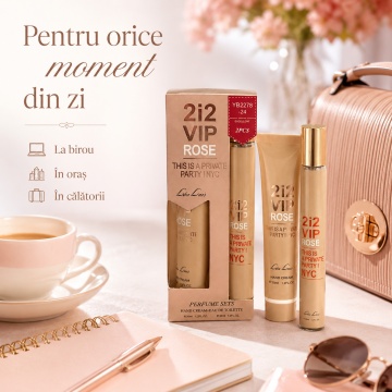 Set 2i2 VIP Rose This Is A Private Party NYC 2x35 ml, Apă de Toaletă Damă 35 ml + Cremă de Mâini 35 ml, Aromă Florală, Fructată, Elegantă și Sofisticată, Note de Șampanie Rosé, Piper Roz, Floare de Piersic, Trandafir, Mosc Alb și Note Lemnoase - Img 7