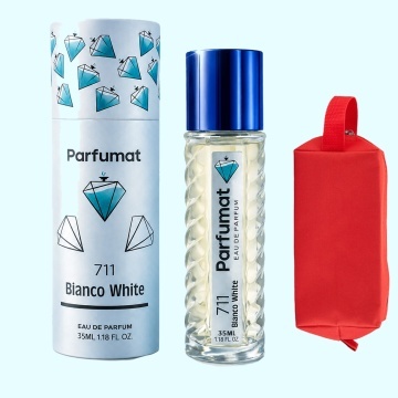 Set Apa de parfum Parfumat 711 Bianco White, Unisex, 35 ml si Gentuta cosmetice