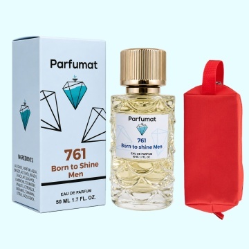 Set Apa de parfum Parfumat 761 Born to Shine Men, Barbat, 50 ml si Gentuta cosmetice