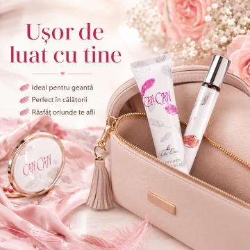 Set Can Can 2x35 ml, Apă de Toaletă Damă 35 ml + Cremă de Mâini / Loțiune Parfumată 35 ml, Aromă Fructată Dulce, Ambrată, Pudrată și Florală, Note de Nectarină, Coacăze Negre, Clementină, Orhidee Sălbatică, Floare de Portocal, Ambră, Mosc și Note Lemnoase - Img 3