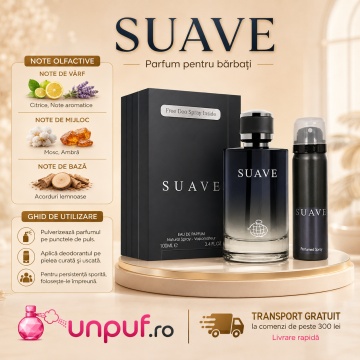 Set Parfum Fragrance World Suave Eau De Parfum 100 Ml + Deodorant 50 Ml, parfum arbesc original - Img 9