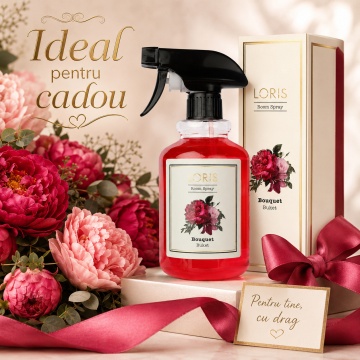 Spray Odorizant Loris Pafum Bouquet, 500 ml, pentru Cameră, Hol, Baie și Auto, Aromă Florală Persistentă - Img 7