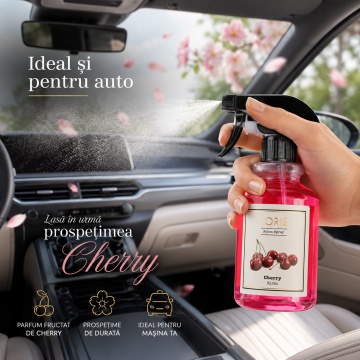 Spray Odorizant Loris Pafum Cherry, 500 ml, pentru Cameră, Hol, Baie și Auto, Aromă de Cireșe - Img 6