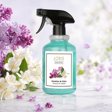Spray Odorizant Loris Pafum Jasmine & Lilac, 500 ml, pentru Cameră, Hol, Baie și Auto, Aromă Florală de Iasomie și Liliac