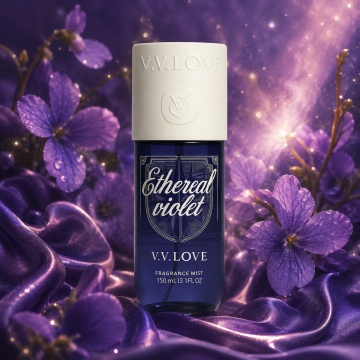 Spray Parfumat pentru Corp V.V. Love Ethereal Violet, 150 ml, Damă, Aromă Florală și Catifelată de Violetă - Img 8