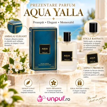 Aqua, Yalla parfum bărbătesc inspirat de Armani Acqua di Gio, EDP,50 ml - Img 3