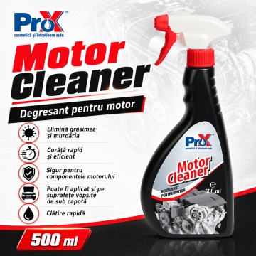 Degresant motor PRO X Motor Cleaner, soluție pentru curățarea motorului și pieselor mecanice, îndepărtează grăsimea, uleiul și murdăria dificilă, aplicare rapidă, 4x Stickere - Img 3