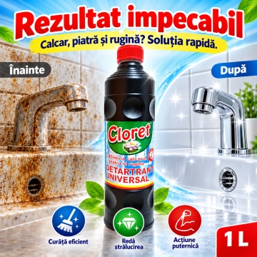 Detartrant Universal Cloret – 1 L – ină Calcarul - Img 3