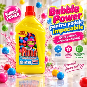 Detergent Pardoseli Cloret Bubble Gum – 1 L - Img 3