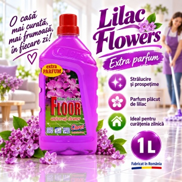 Detergent Pardoseli Cloret Liliac – 1 L - Img 3
