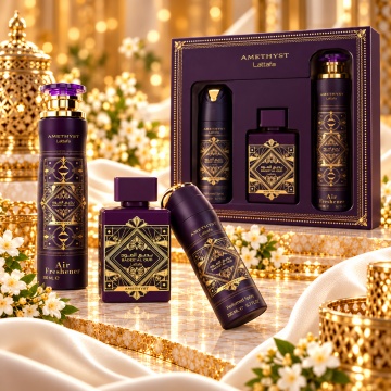 Lattafa Set Badee Al Oud Amethyst – 3 Pcs, unisex - Img 2