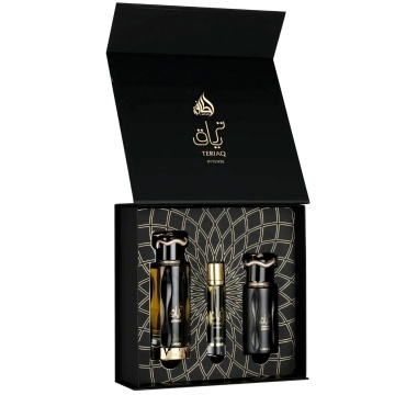 Lattafa Set Cadou Teriaq Intense – Apă de parfum 3 pcs + 100 ml, unisex - Img 5