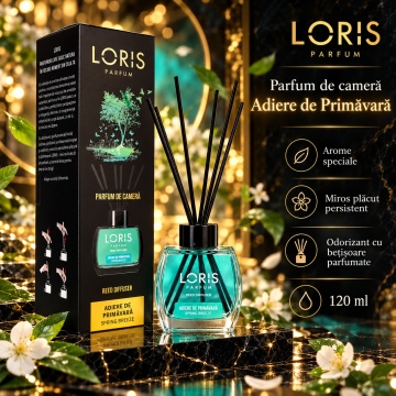 Loris Parfum Adiere de Primăvară 120 ml – Odorizant de Cameră cu Bețișoare Parfumate - Img 4