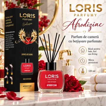 Loris Parfum Afrodisiac 120 ml – Odorizant de Cameră cu Bețișoare Parfumate - Img 2