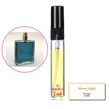 Mostra fiola din Moon Light, decant sticla cu pulverizator
