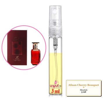 Mostra fiola din Parfumul Afnan Cherry Bouquet, decant sticla cu pulverizator - Img 3