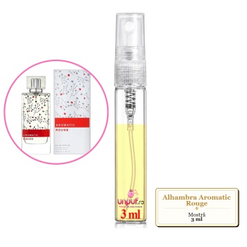 Mostra fiola din Parfumul Alhambra Aromatic Rouge, decant sticla cu pulverizator - Img 2