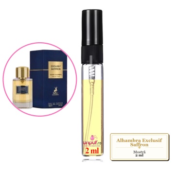 Mostra fiola din Parfumul Alhambra Exclusif Saffron, decant sticla cu pulverizator - Img 2