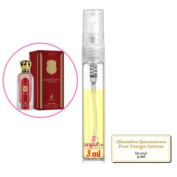 Mostra fiola din Parfumul Alhambra Queenstown Pour Femme Intense, decant sticla cu pulverizator - Img 3