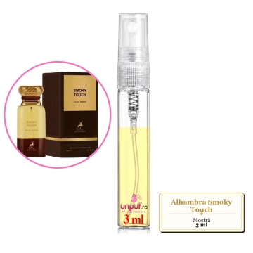 Mostra fiola din Parfumul Alhambra Smoky Touch, decant sticla cu pulverizator - Img 3
