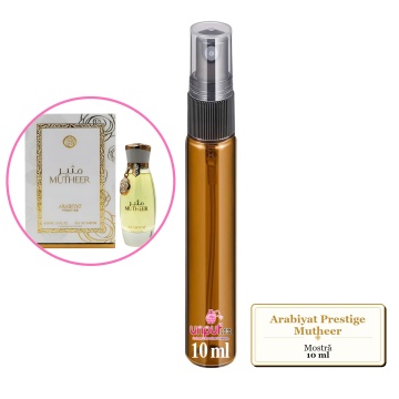 Mostra fiola din Parfumul Arabiyat Prestige Mutheer, decant sticla cu pulverizator - Img 3