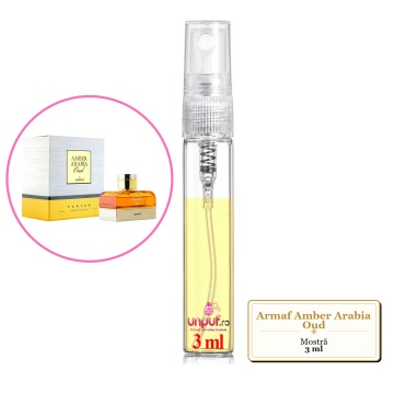 Mostra fiola din Parfumul Armaf Amber Arabia Oud, decant sticla cu pulverizator - Img 2