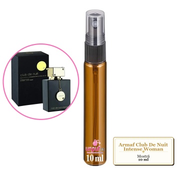 Mostra fiola din Parfumul Armaf Club De Nuit Intense Woman, decant sticla cu pulverizator