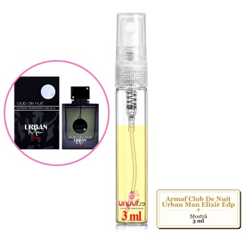 Mostra fiola din Parfumul Armaf Club De Nuit Urban Man Elixir Edp, decant sticla cu pulverizator - Img 3