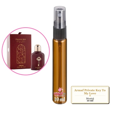 Mostra fiola din Parfumul Armaf Private Key To My Love, decant sticla cu pulverizator