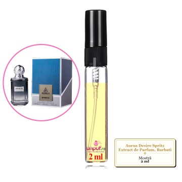 Mostra fiola din Parfumul Auraa Desire Spritz Extract de Parfum, Barbati, decant sticla cu pulverizator - Img 4