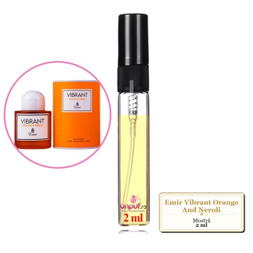 Mostra fiola din Parfumul Emir Vibrant Orange And Neroli, decant sticla cu pulverizator - Img 2