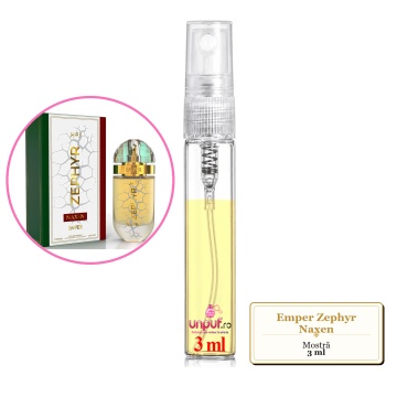 Mostra fiola din Parfumul Emper Zephyr Naxen, decant sticla cu pulverizator - Img 3