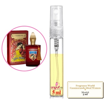 Mostra fiola din Parfumul Fragrance World Casamorando Ideal Women, decant sticla cu pulverizator - Img 4