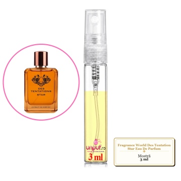 Mostra fiola din Parfumul Fragrance World Des Tentation Star Eau De Parfum, decant sticla cu pulverizator