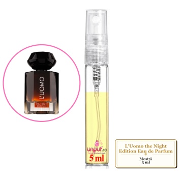 Mostra fiola din Parfumul Fragrance World L'Uomo the Night Edition Eau de Parfum, decant sticla cu pulverizator - Img 3