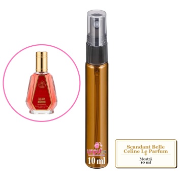 Mostra fiola din Parfumul Fragrance World Scandant Belle Celine Le Parfum, decant sticla cu pulverizator - Img 4