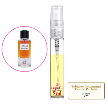 Mostra Fiola Din Parfumul Fragrance World Tobacco Gourmand Eau De Parfum, Decant Sticla Cu Pulverizator
