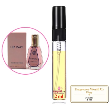 Mostra fiola din Parfumul Fragrance World Ur Way, decant sticla cu pulverizator - Img 2