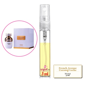 Mostra fiola din Parfumul French Avenue Coconut Leche, decant sticla cu pulverizator - Img 3
