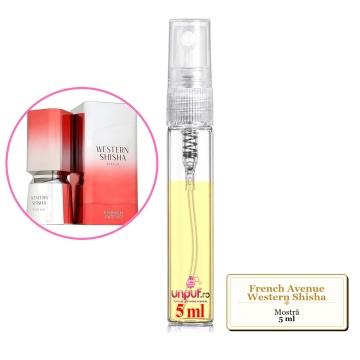 Mostra fiola din Parfumul French Avenue Western Shisha, decant sticla cu pulverizator - Img 4