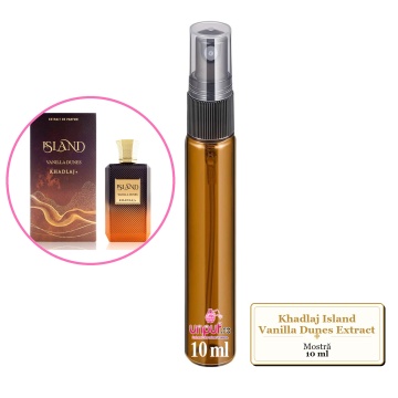 Mostra fiola din Parfumul Khadlaj Island Vanilla Dunes Extract, decant sticla cu pulverizator - Img 3