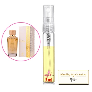 Mostra fiola din Parfumul Khadlaj Musk Sahra, decant sticla cu pulverizator - Img 3