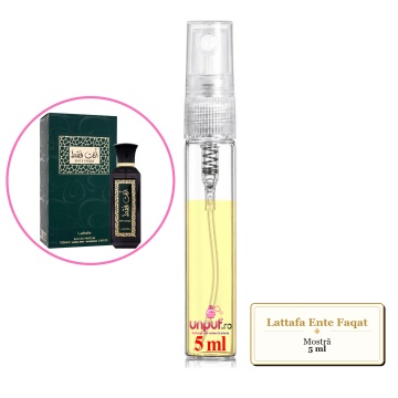 Mostra fiola din Parfumul Lattafa Ente Faqat, decant sticla cu pulverizator - Img 4