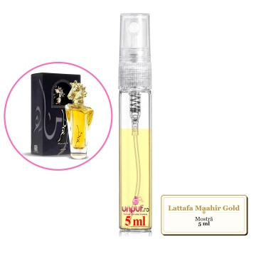 Mostra fiola din Parfumul Lattafa Maahir Gold, decant sticla cu pulverizator - Img 4