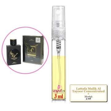 Mostra fiola din Parfumul Lattafa Malik Al Tayoor Concentrated, decant sticla cu pulverizator - Img 3