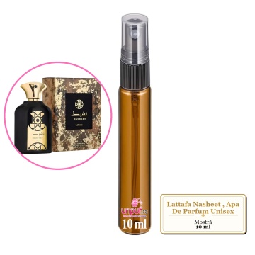 Mostra fiola din Parfumul Lattafa Nasheet, Apa De Parfum Unisex, decant sticla cu pulverizator