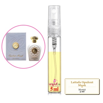 Mostra fiola din Parfumul Lattafa Opulent Musk, decant sticla cu pulverizator - Img 4