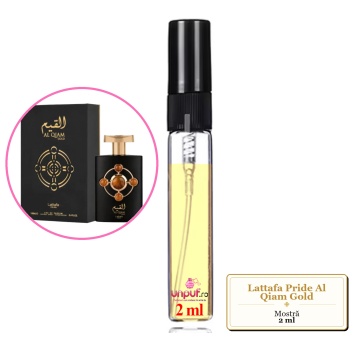 Mostra fiola din Parfumul Lattafa Pride Al Qiam Gold, decant sticla cu pulverizator - Img 2