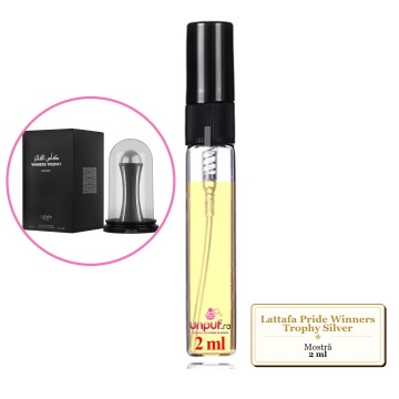 Mostra fiola din Parfumul Lattafa Pride Winners Trophy Silver, decant sticla cu pulverizator - Img 2